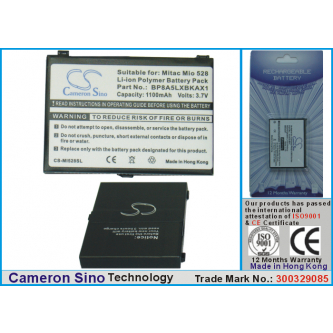 Mitac Mio 538 / BP8A5LXBKAX1 1100 mAh Li-Polymer 3,7 V (Cameron Sino)