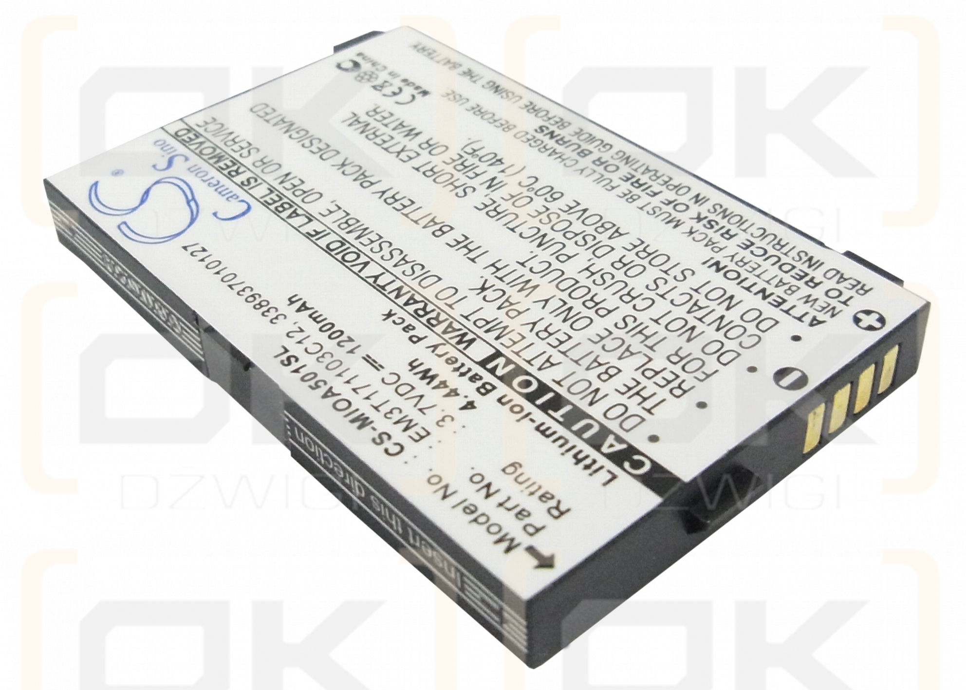 Mitac Mio A502 / EM3T171103C12 1200mAh Li-ion 3.7V (Cameron Sino)