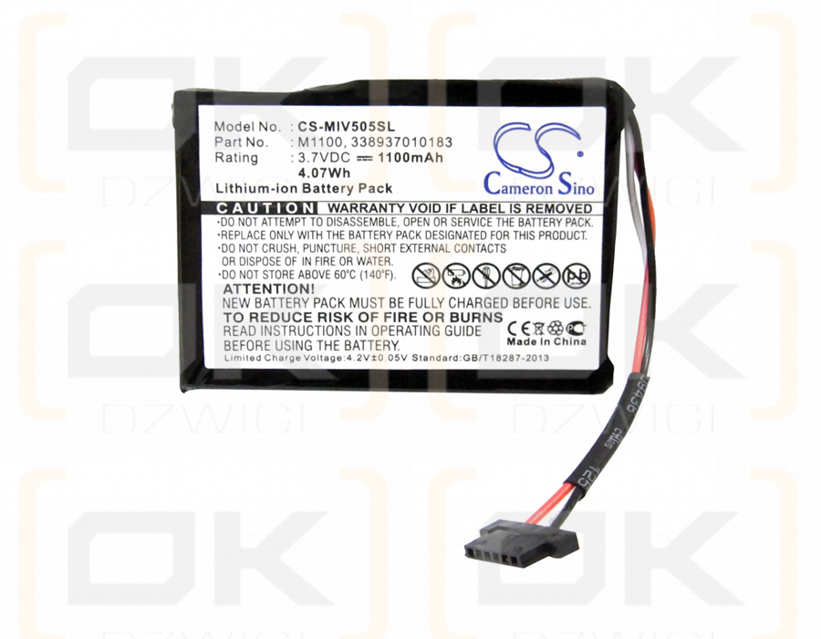 Mitac Mio Spirit V735 TV / M1100 1100mAh Li-ion 3.7V (Cameron Sino)