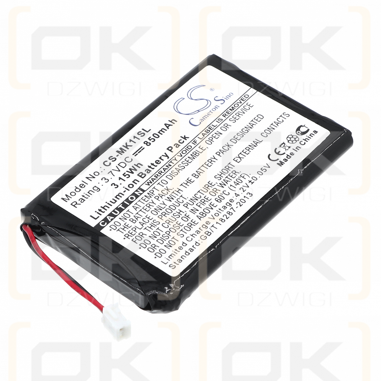 Литий-ионный аккумулятор Toshiba MK 11 850 мАч, 3,7 В (Cameron Sino)