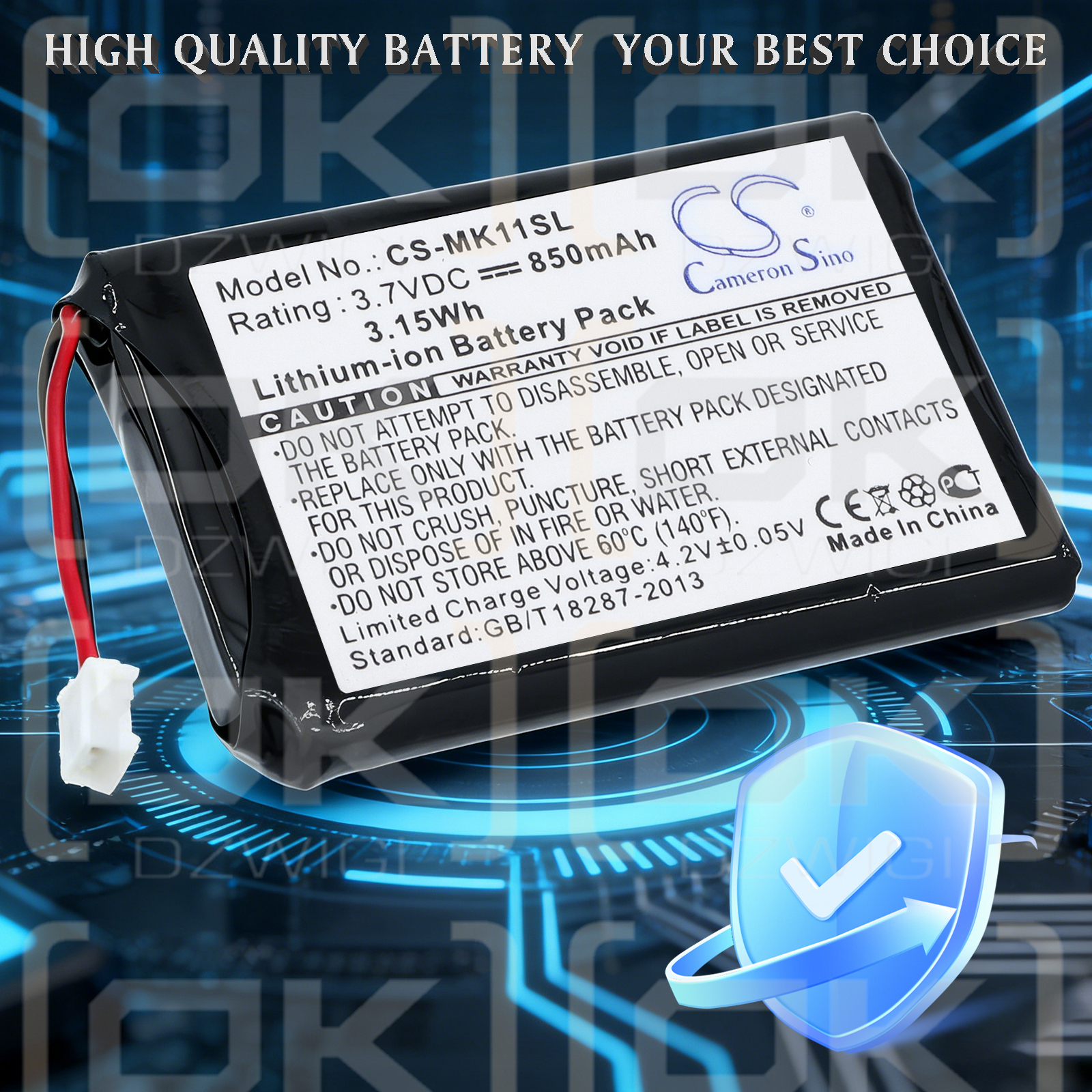 Литий-ионный аккумулятор Toshiba MK 11 850 мАч, 3,7 В (Cameron Sino)