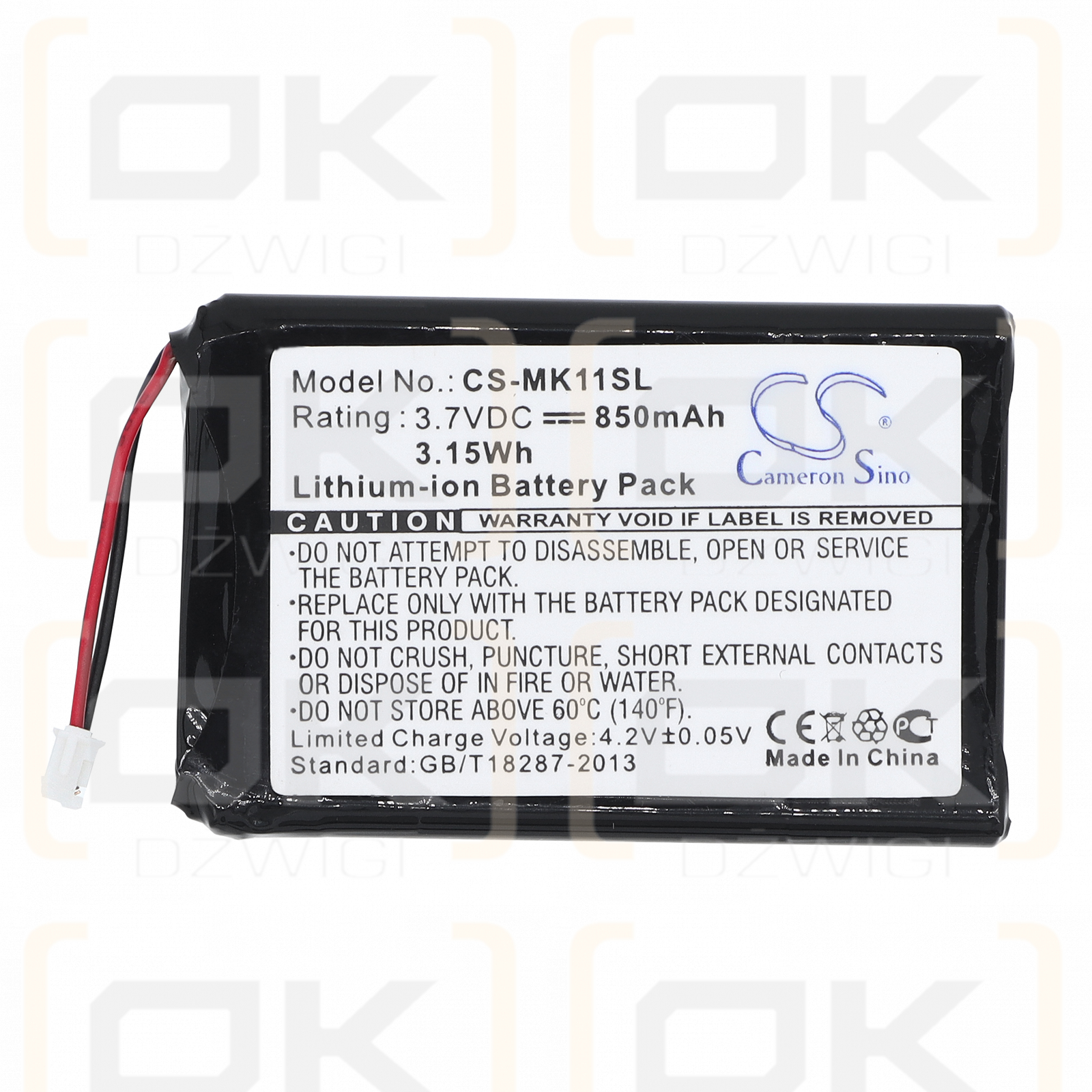 Литий-ионный аккумулятор Toshiba MK 11 850 мАч, 3,7 В (Cameron Sino)