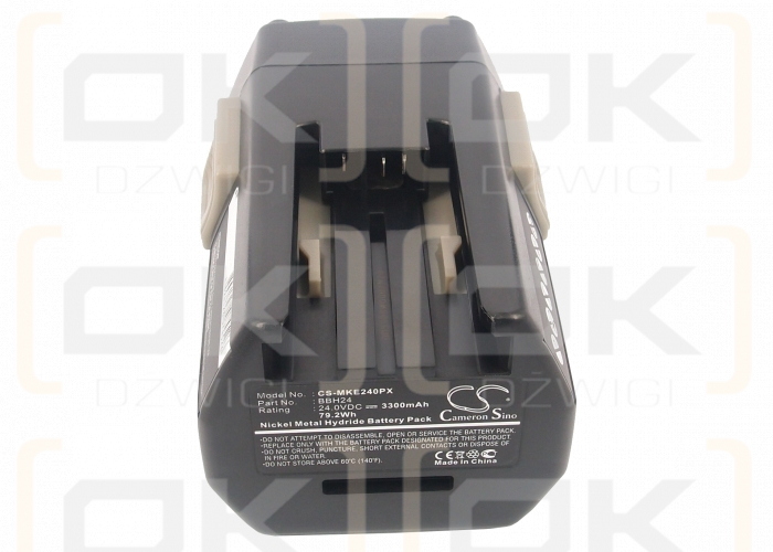 Milwaukee Minirelé SH04 17 / BBH24 3300 mAh Ni-MH 24 V (Cameron Sino)
