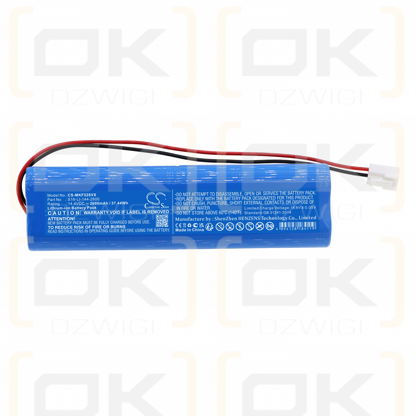 Marklive F528A / S16-LI-144-2600 2600 mAh Li-Ion 14,4 V (Cameron Sino)