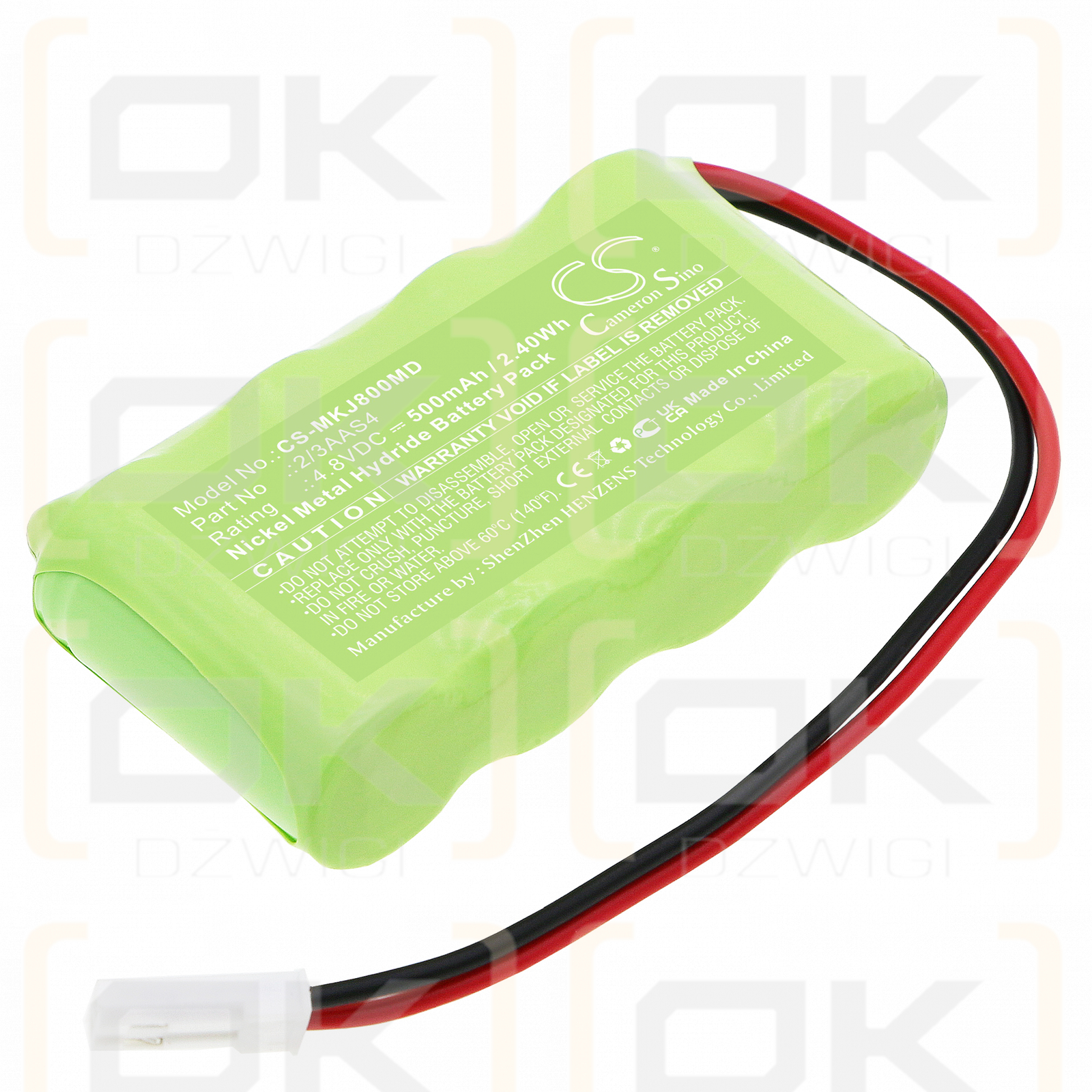 Kejian Gelbsuchtmessgerät KJ-8000 / 2/3AAS4 500 mAh Ni-MH 4,8 V (Cameron Sino)