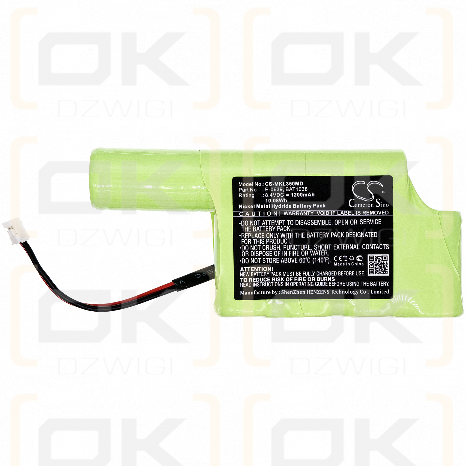 Micro Medical Microlab MKB / E-0639 1200mAh Ni-MH 8.4V (Cameron Sino)