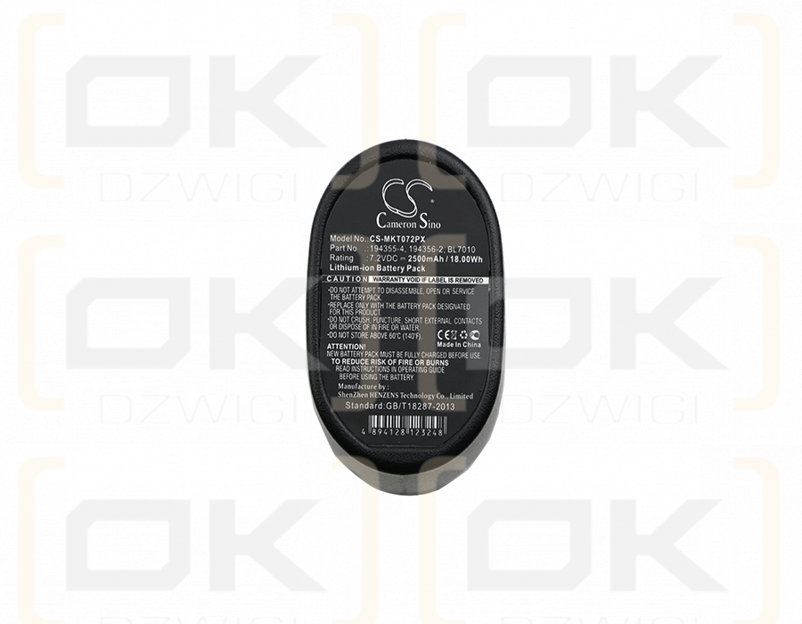 Makita TD022DSE / 194355-4 2500mAh Li-ion 7.2V (Cameron Sino)