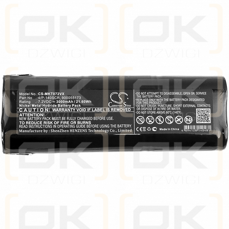 Makita 4072DW / 678114-9 3000mAh Ni-MH 7.2V (Cameron Sino)