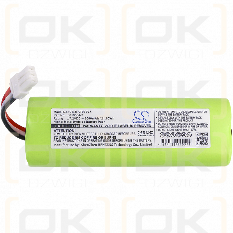 Makita 4076DWI / 810534-3 3000mAh Ni-MH 7.2V (Cameron Sino)