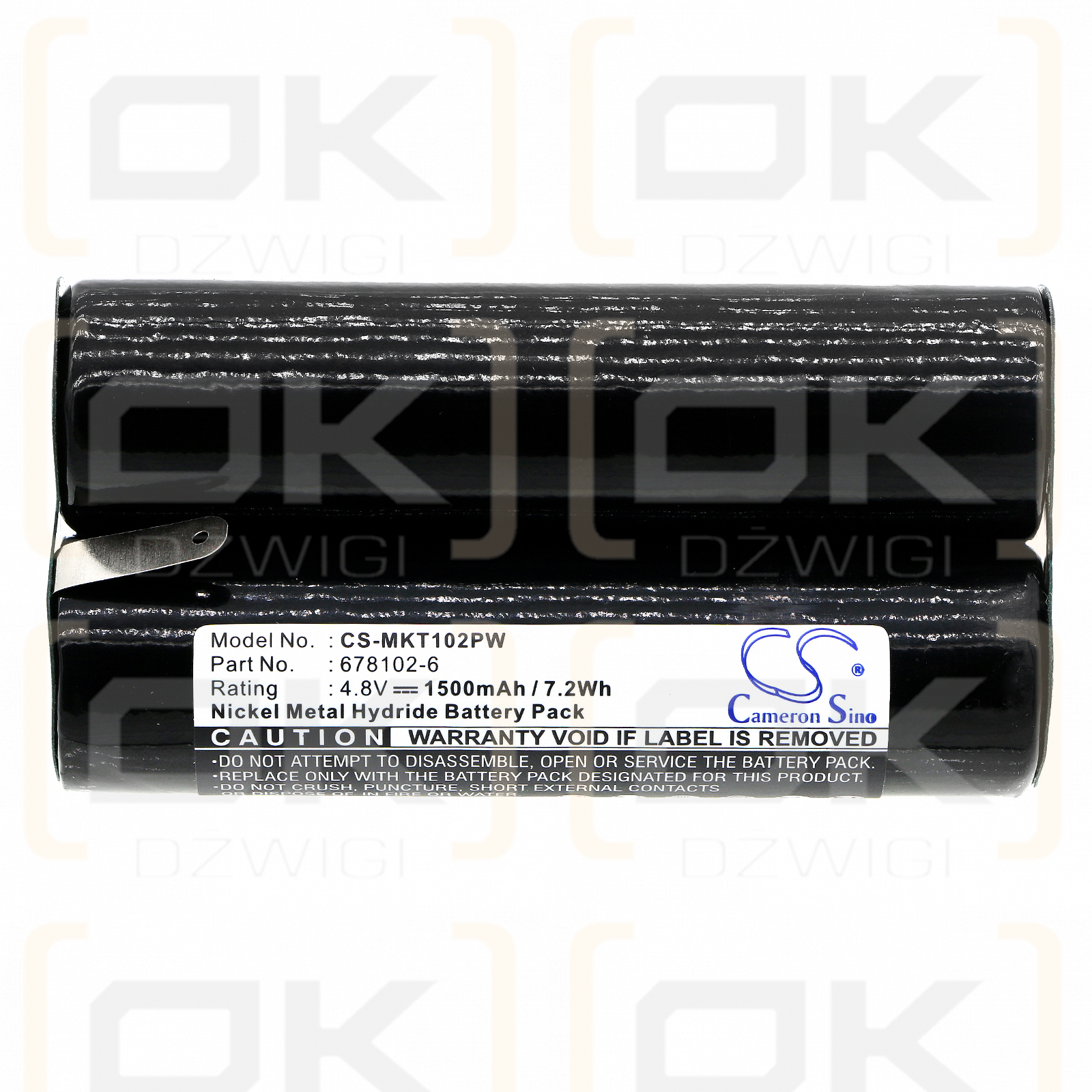 Makita 6040DW / 678102-6 1500 mAh Ni-MH 4,8 V (Cameron Sino)