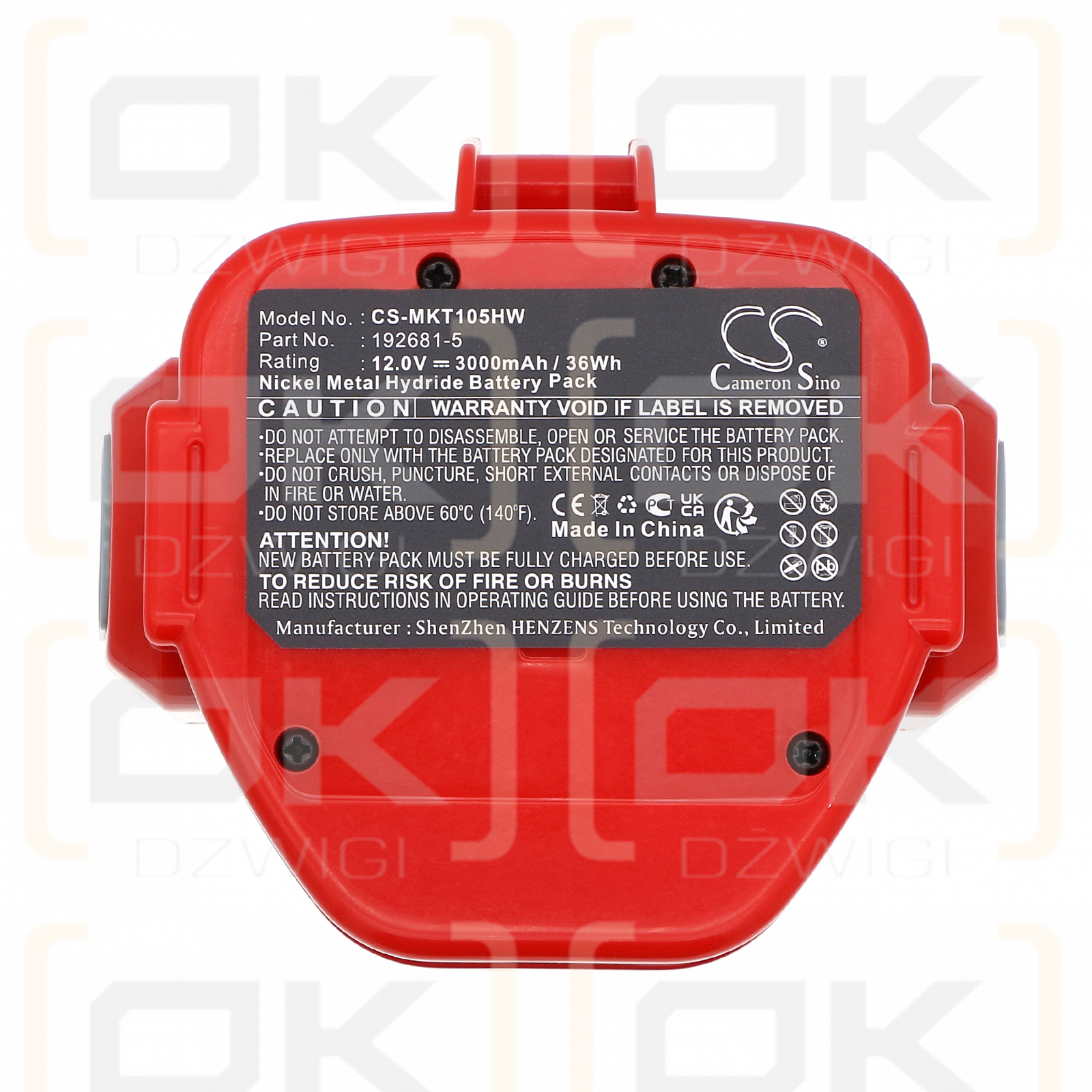 Makita UC120/1220 3000 mAh Ni-MH 12,0 V (Cameron Sino)