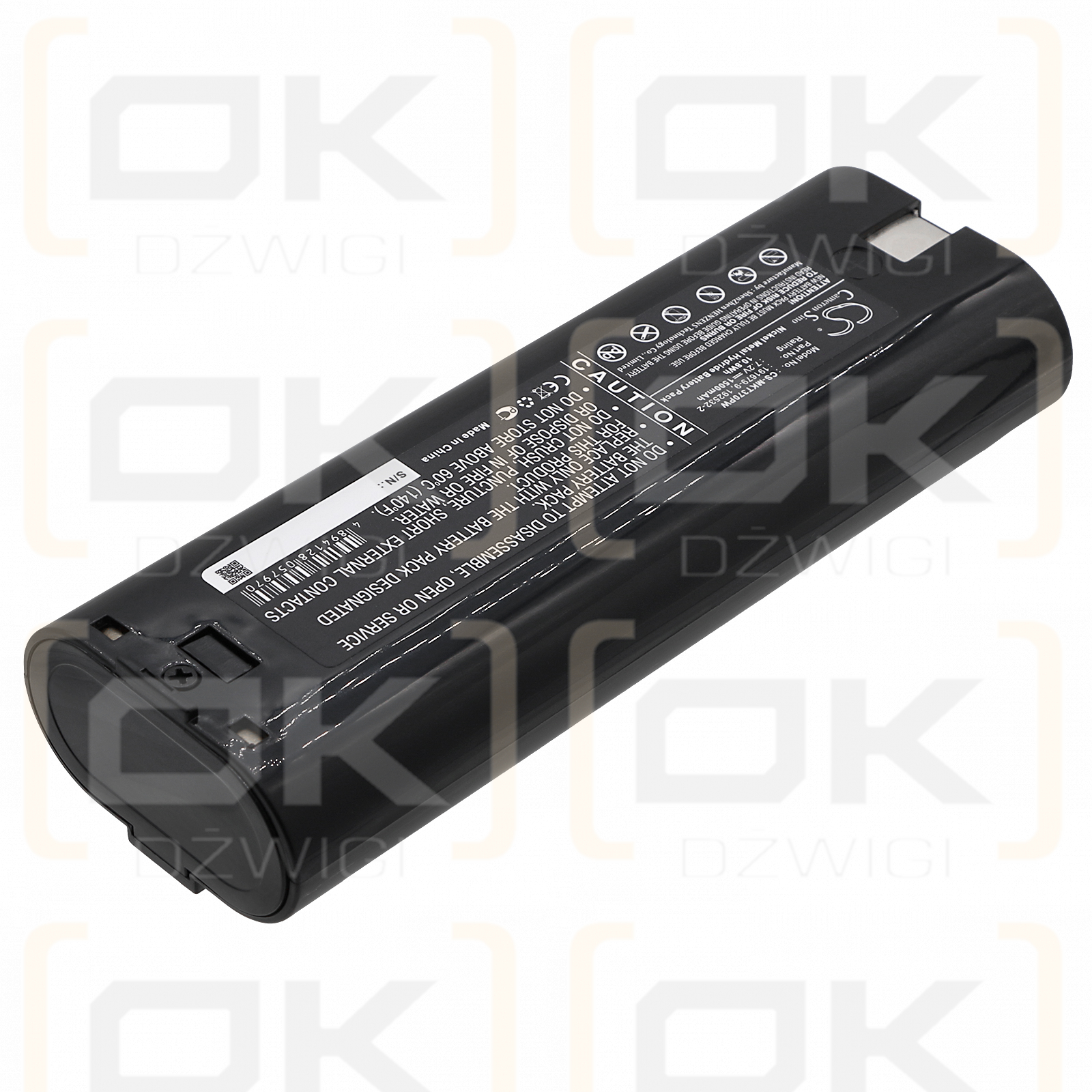 Makita UM1270DW / 191679-9 1500 mAh Ni-MH 7,2 V (Cameron Sino)