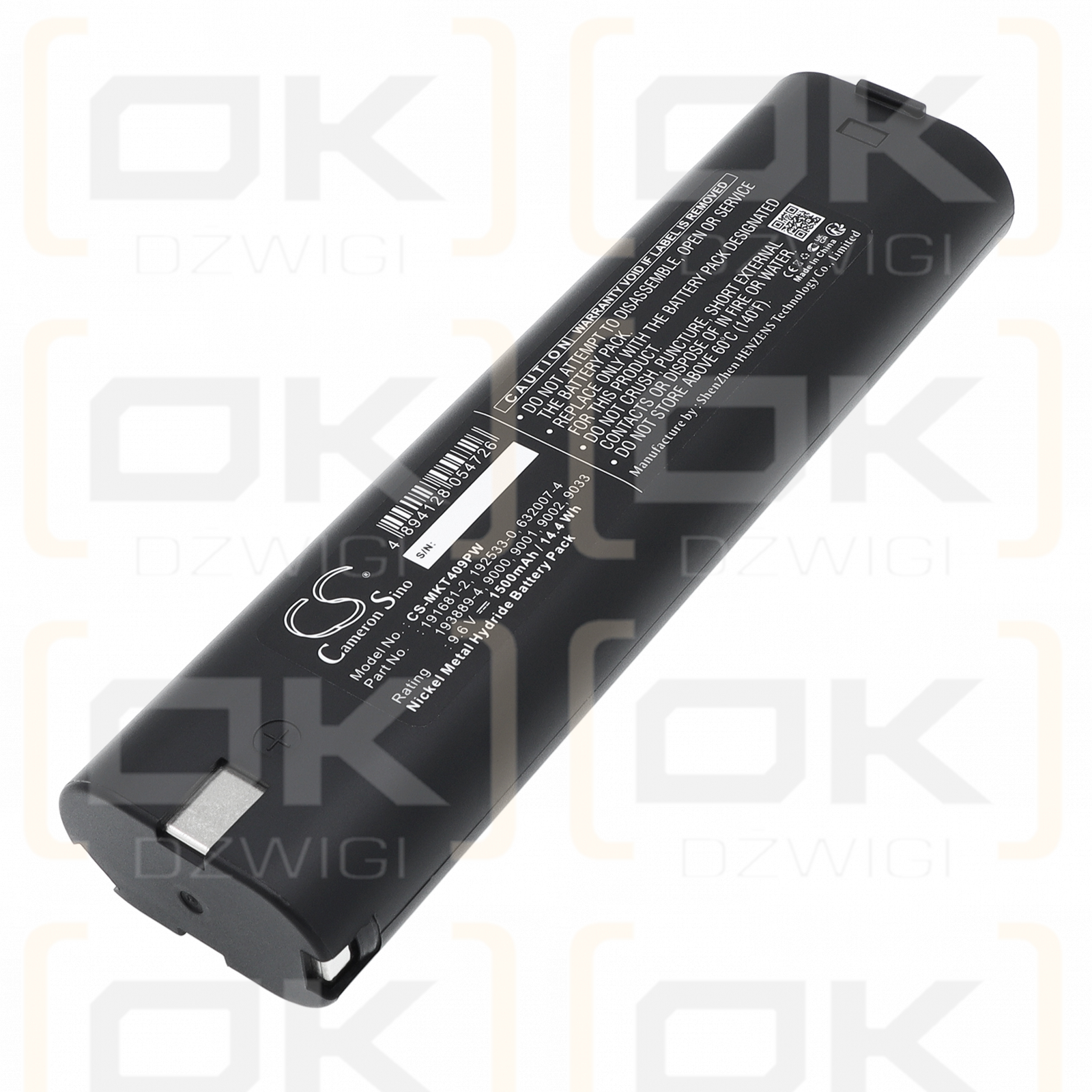 Makita 9002/193889-4 1500 мАч Ni-MH 9,6 В (Cameron Sino)