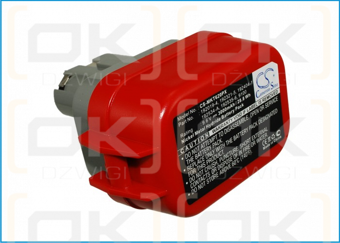 Makita T422DW / 192019-4 3000 mAh Ni-MH 9,6 V (Cameron Sino)