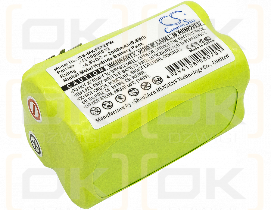 Makita 6722D / TL00000012 2000mAh Ni-MH 4.8V (Cameron Sino)