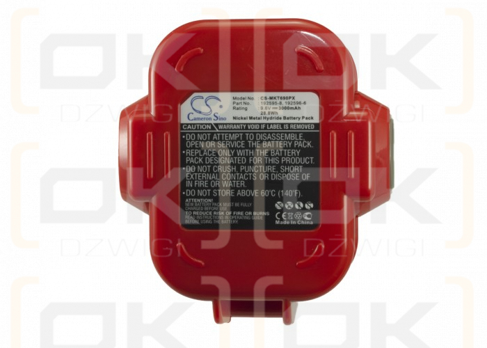 Makita ML903 / 192595-8 3000 mAh Ni-MH 9,6 V (Cameron Sino)