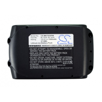 Makita TW152DZ / 194205-3 1500 mAh Li-Ion 18,0 V (Cameron Sino)