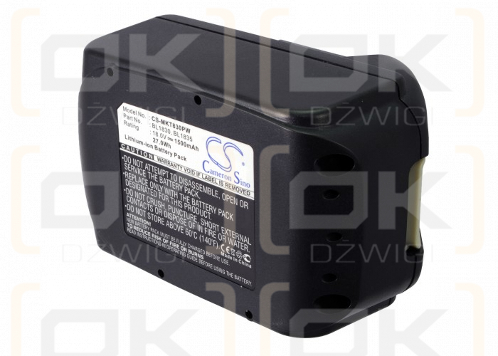 Makita TW152DZ / 194205-3 1500 mAh Li-Ion 18,0 V (Cameron Sino)