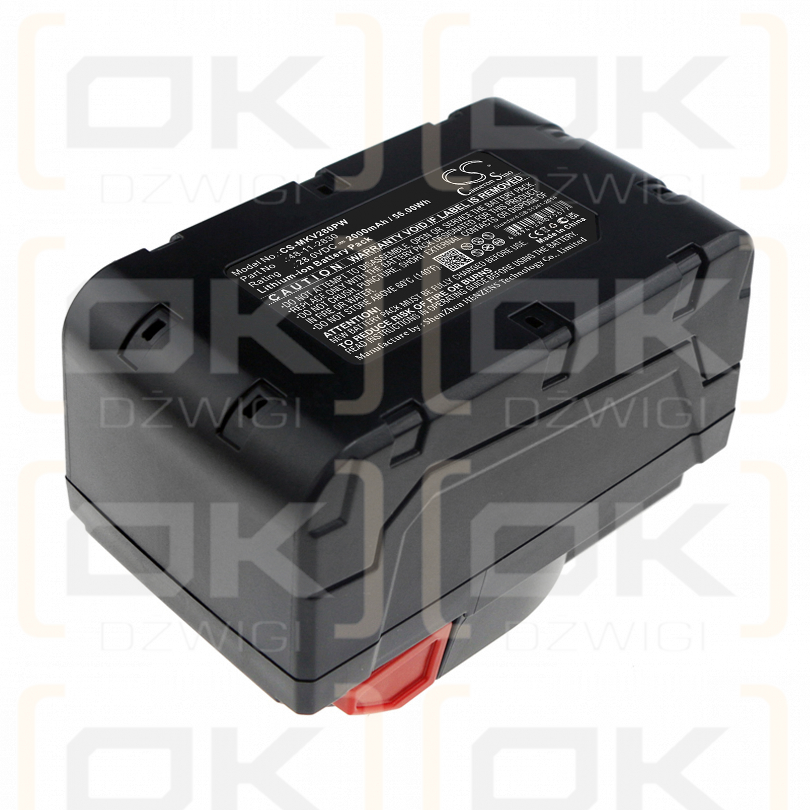 Milwaukee V28 VC / 48-11-2830 2000 mAh Li-ion 28 V (Cameron Sino)