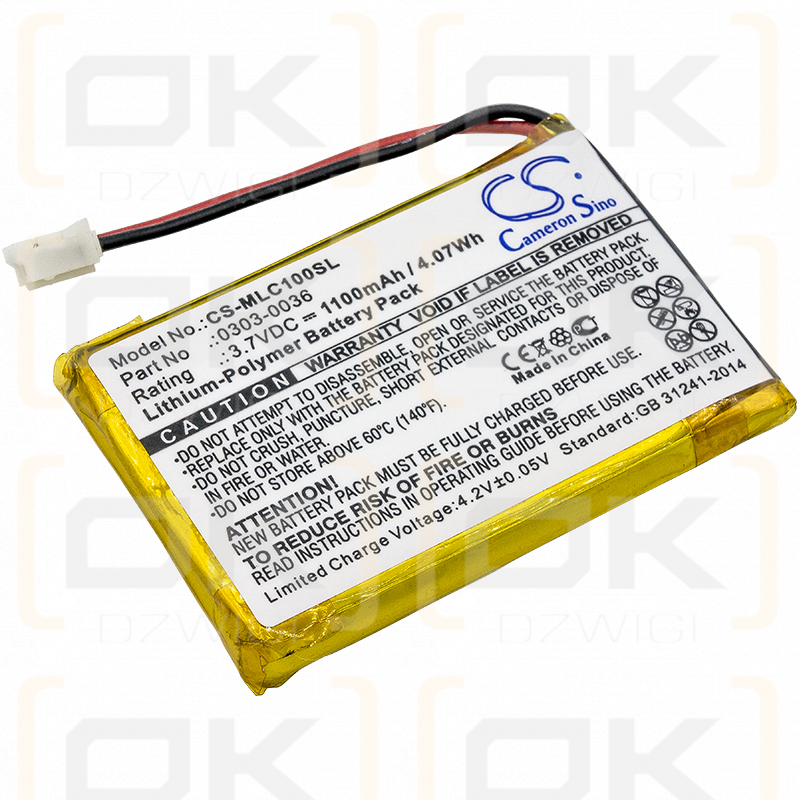 Minelab GPZ 7000 / 0303-0036 1100mAh Li-Polymer 3.7V (Cameron Sino)