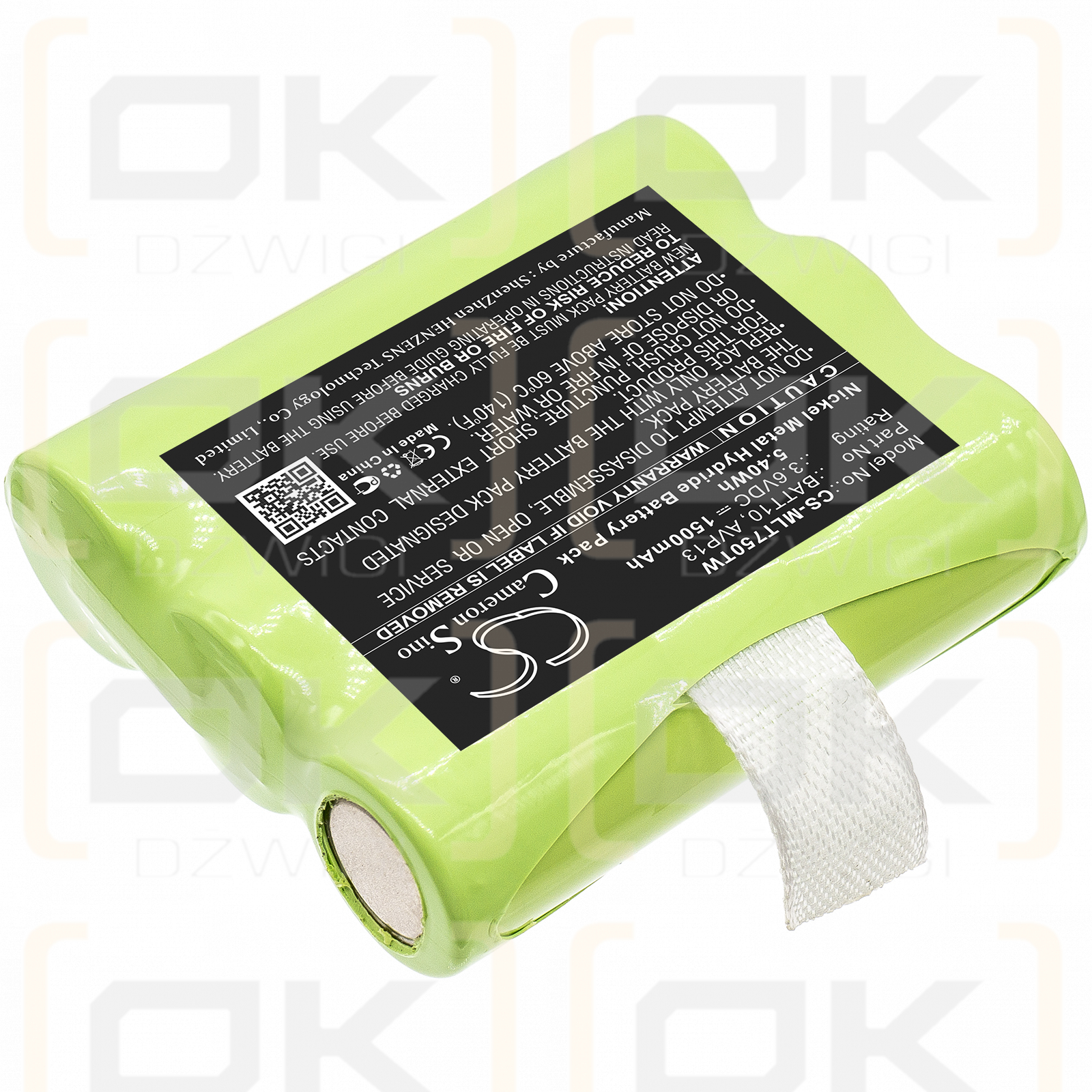 Midland XT70 / BATT10 1500mAh Ni-MH 3.6V (Cameron Sino)