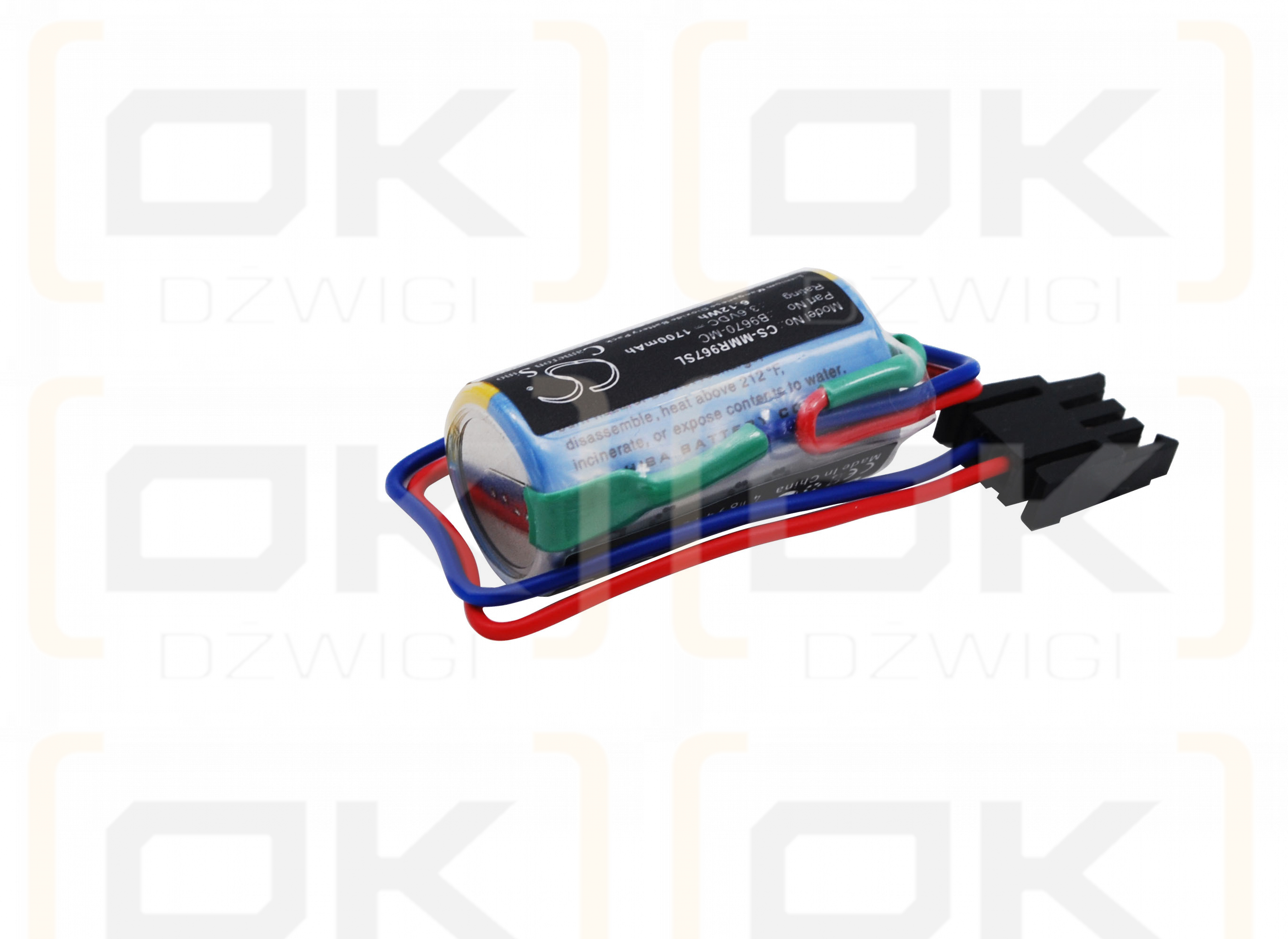 Mitsubishi Mitsubishi Q / B9670-MC 1700mAh Li-MnO2 3.6V (Cameron Sino)