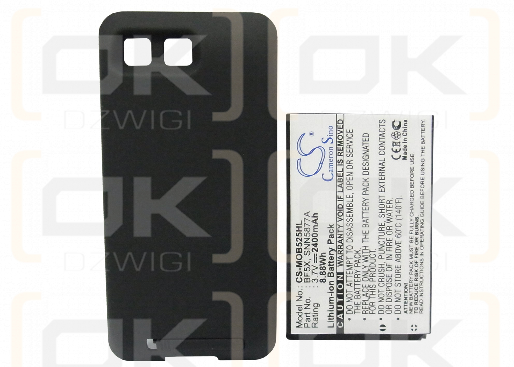 Motorola Defy / BF5X 2400mAh Li-ion 3.7V (Cameron Sino)