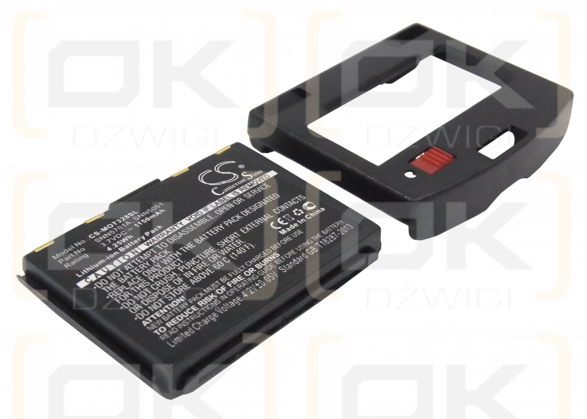 Motorola StarTac T8367 / SNN5701A 1150 mAh Li-ion 3.7 V (Cameron Sino)