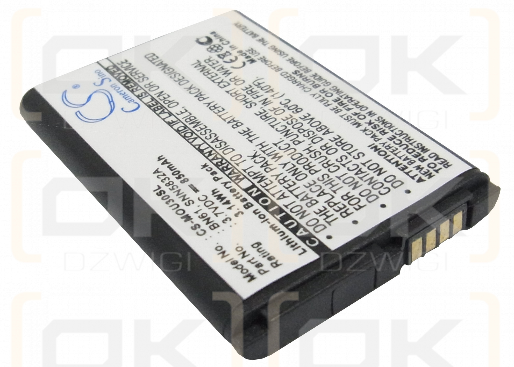 Motorola Rapture VU30 / BN61 850 mAh Li-ion 3.7 V (Cameron Sino)