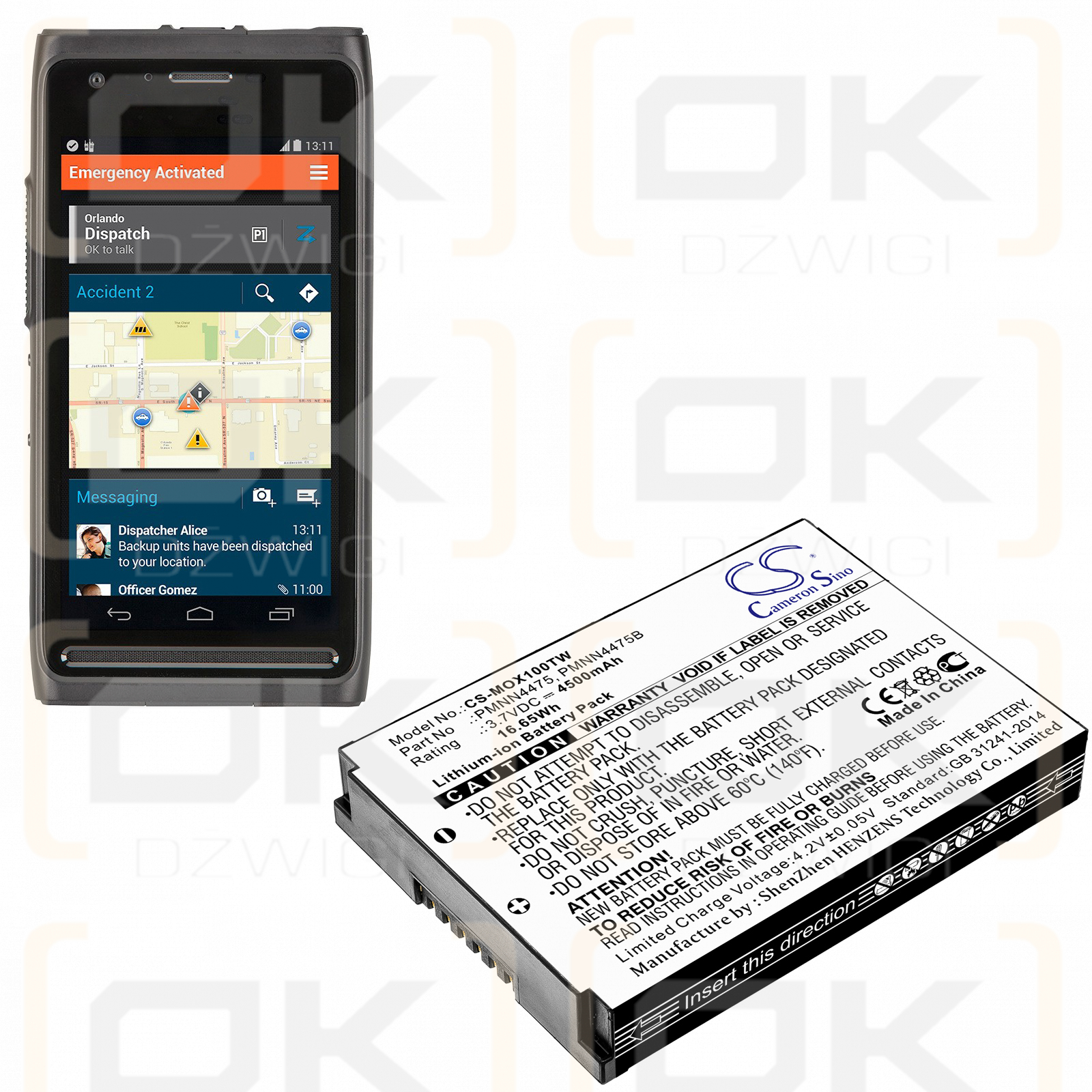 Motorola L10ig LTE / PMNN4475 4500mAh Li-ion 3.7V (Cameron Sino)