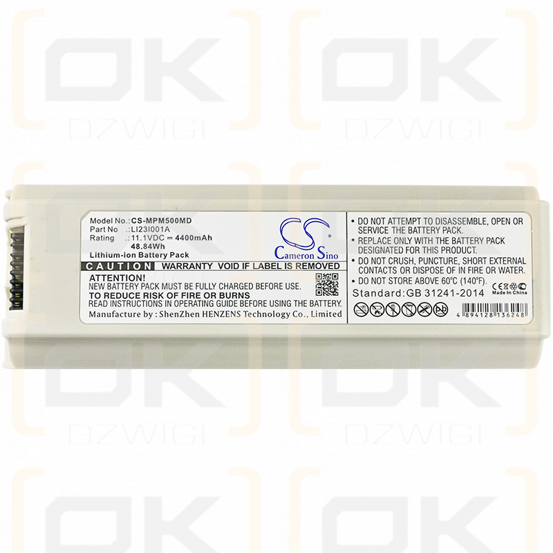 Mindray M7T Ultrasound System / LI23I001A 4400mAh Li-ion 11.1V (Cameron Sino)