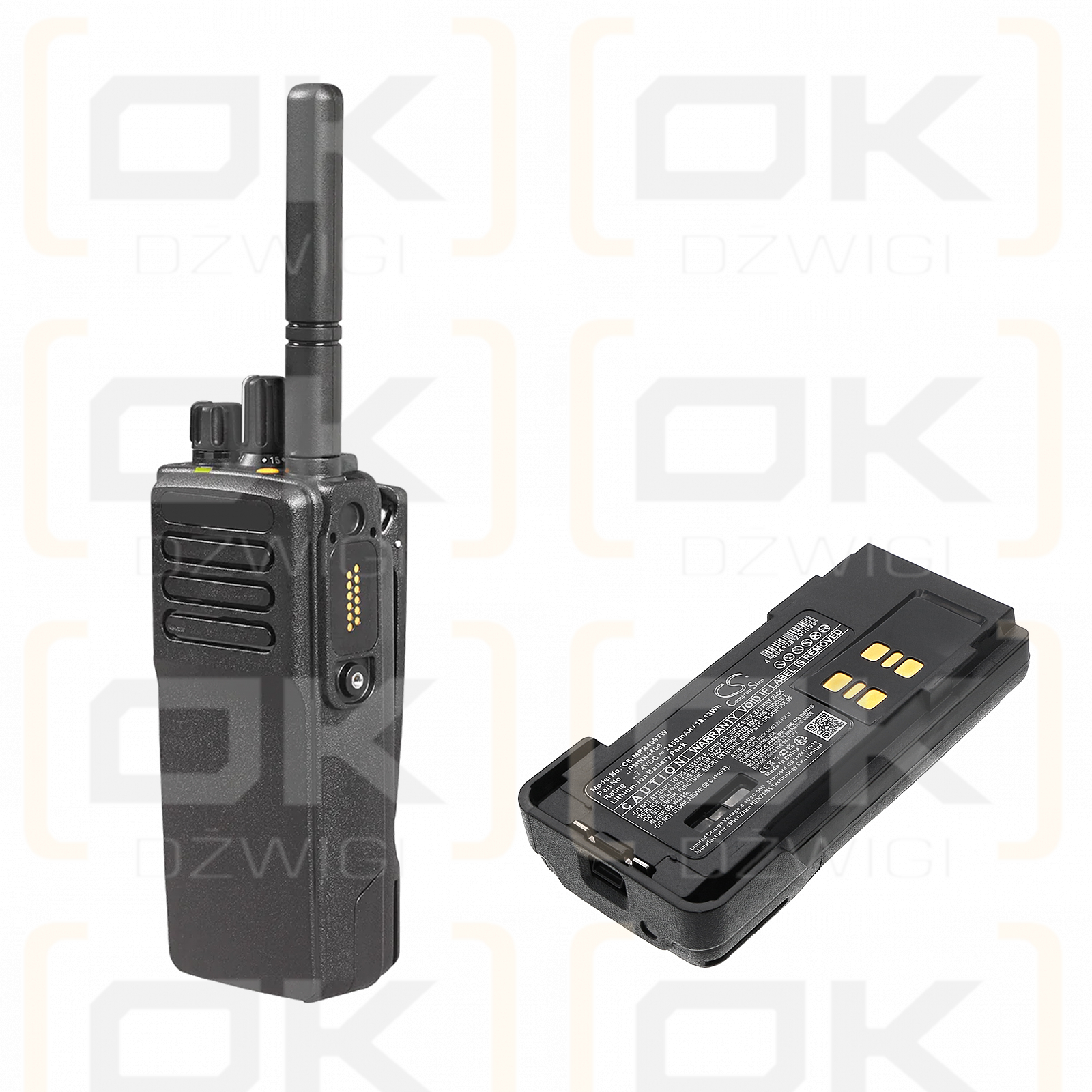 Motorola XiR P8668 / PMNN4409 2450mAh Li-ion 7.4V (Cameron Sino)