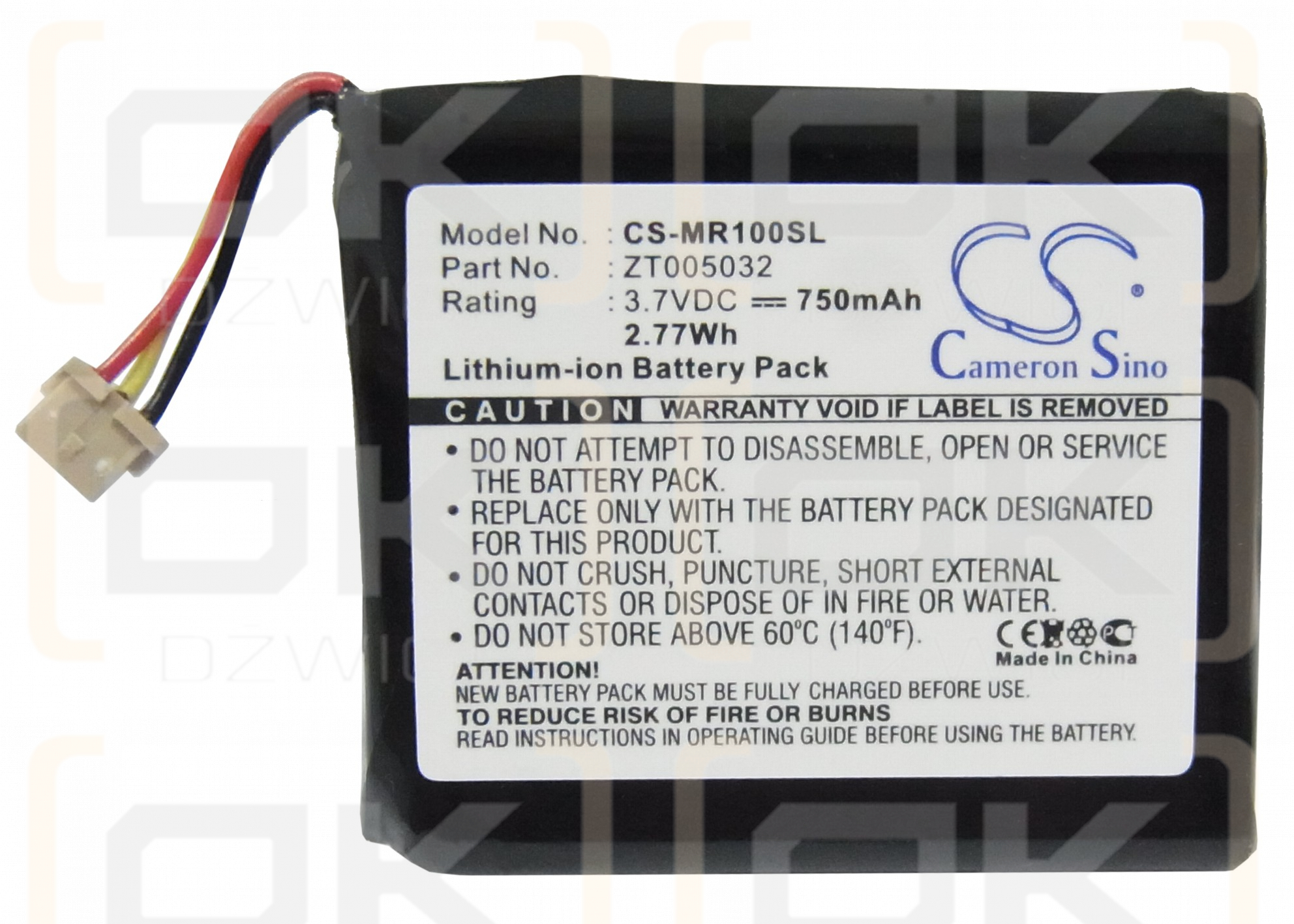 Olympus mrobe MR-100 / ZT005032 750mAh Li-ion 3.7V (Cameron Sino)