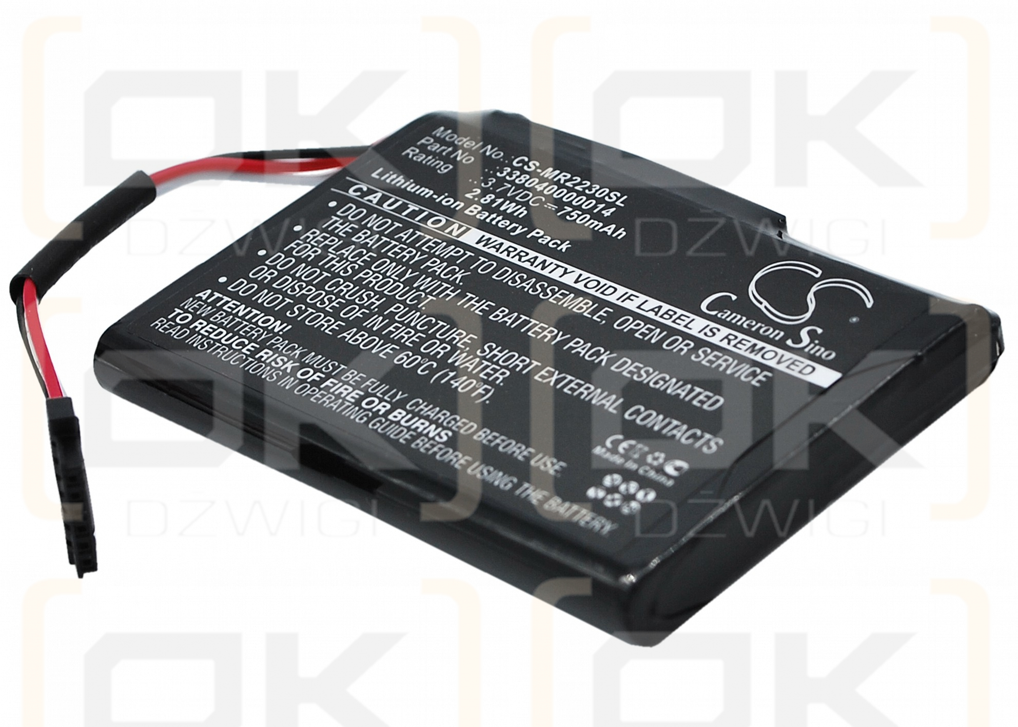 Magellan RoadMate 2230T-LM / 338040000014 750mAh Li-ion 3.7V (Cameron Sino)