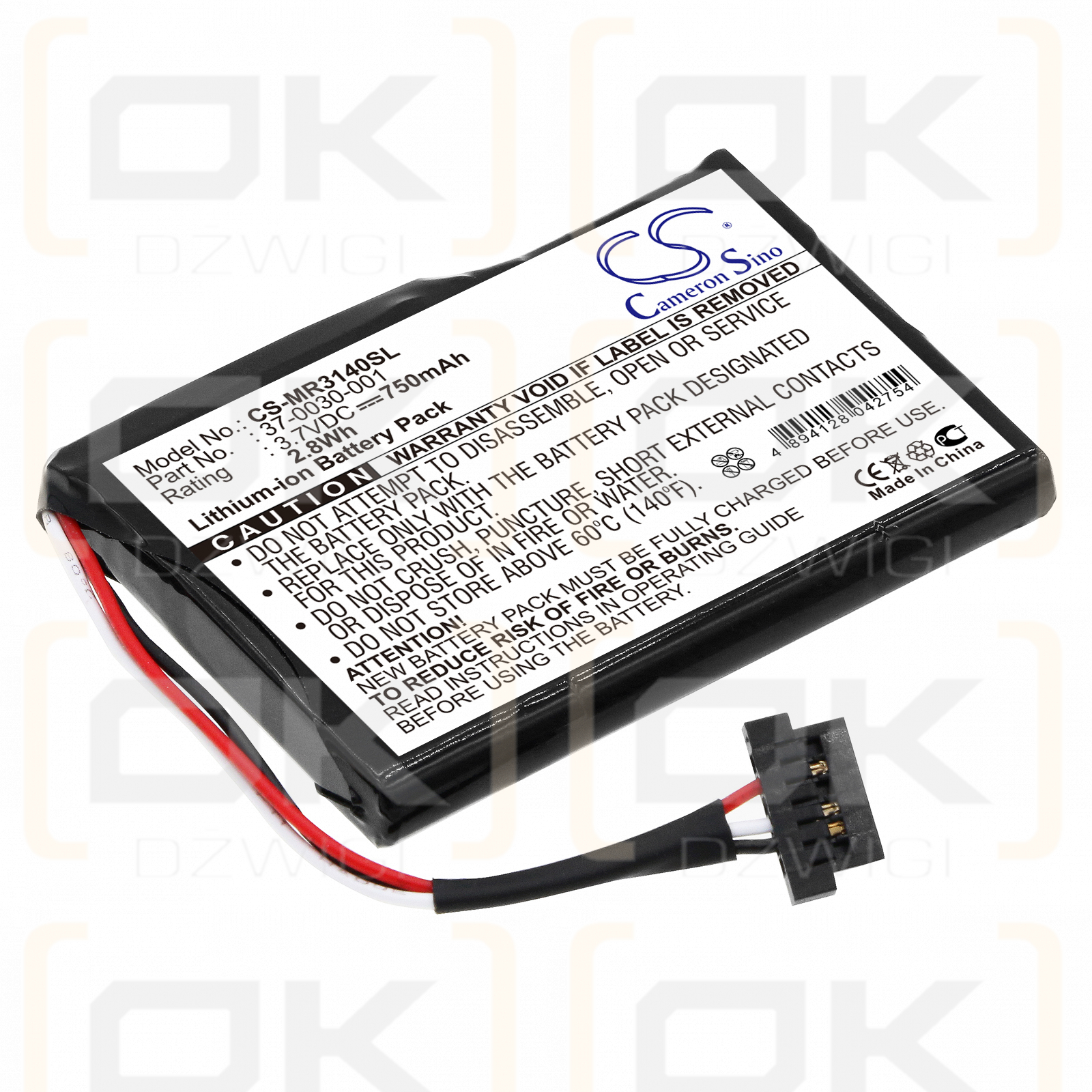 Magellan Maestro 3140 / 37-0030-001 750 mAh Li-Ion 3,7 V (Cameron Sino)