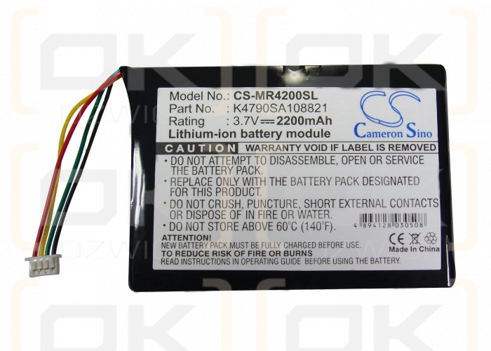 Magellan Maestro 4250 / K4790SA108821 2200 mAh Li-Ion 3,7 V (Cameron Sino)