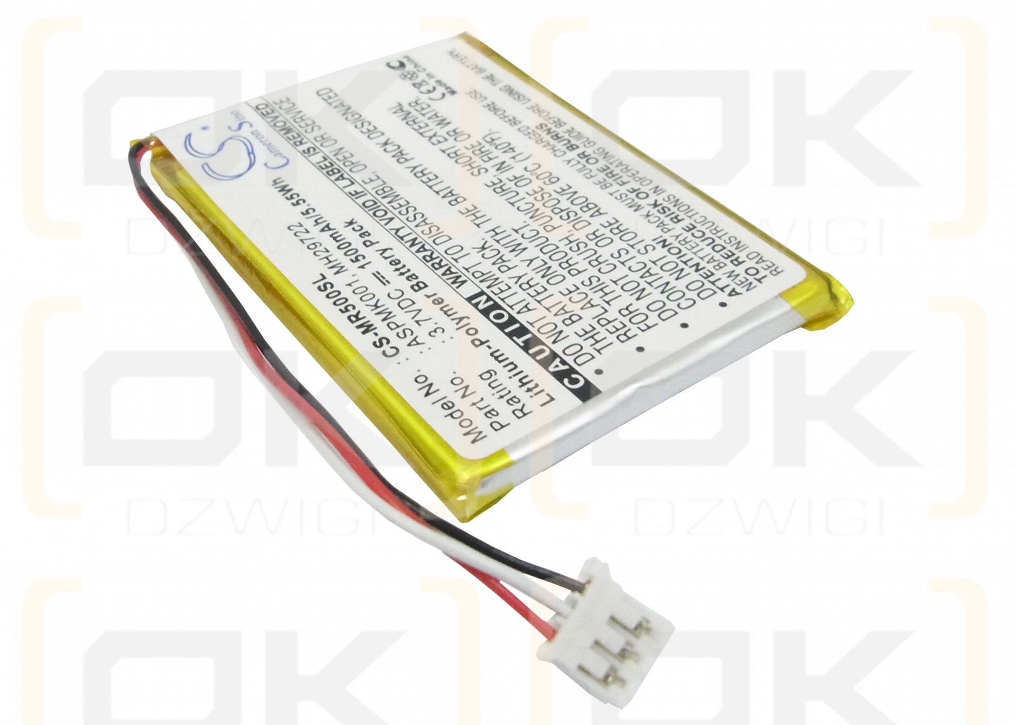 Olympus mrobe MR-5001 / ASPMK001 1500 mAh Li-Polymer 3.7 V (Cameron Sino)