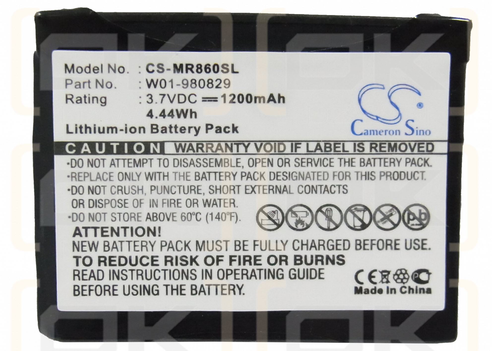 Magellan RoadMate 980829 / E4MT041302B12 1200 mAh Li-ion 3.7 V (Cameron Sino)