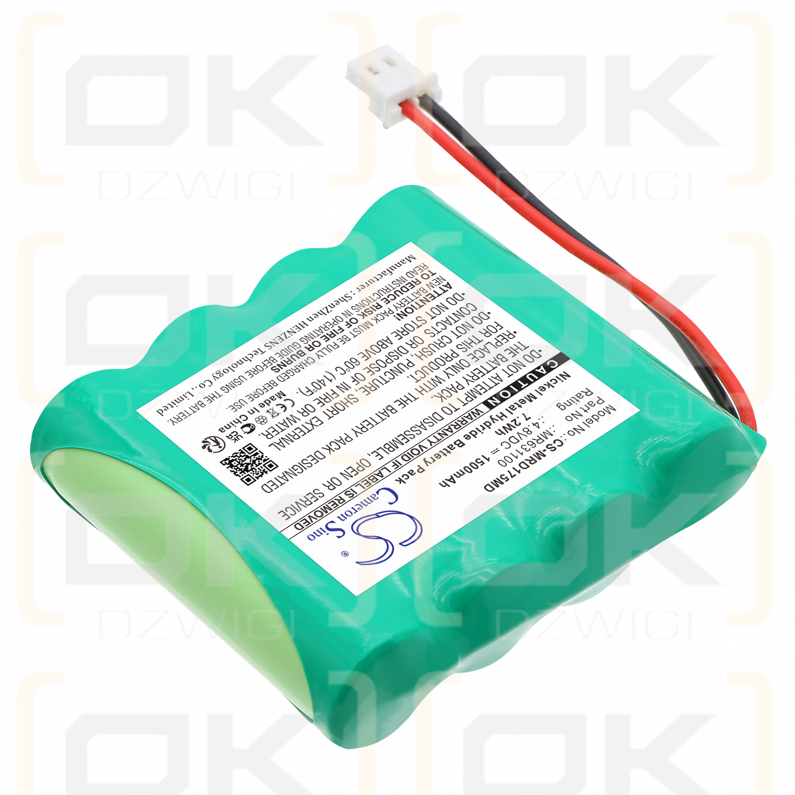 MedReady MR-357 Medication Dispenser / MR631100 1500mAh Ni-MH 4.8V (Cameron Sino)