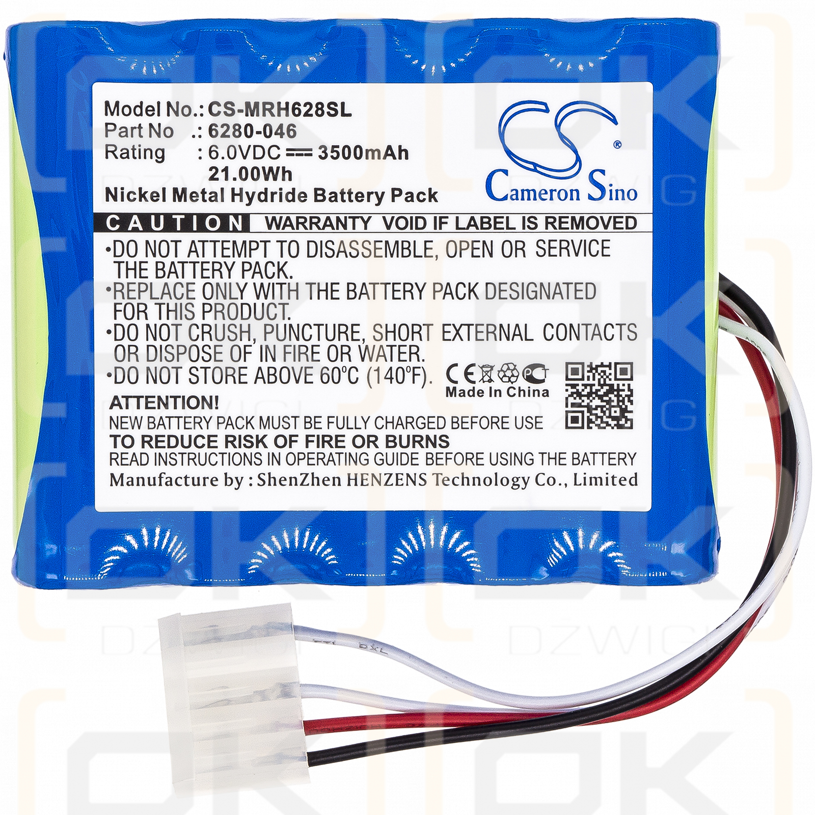 Monarch Nova Strobe VBX / 6280-046 3500mAh Ni-MH 6.0V (Cameron Sino)