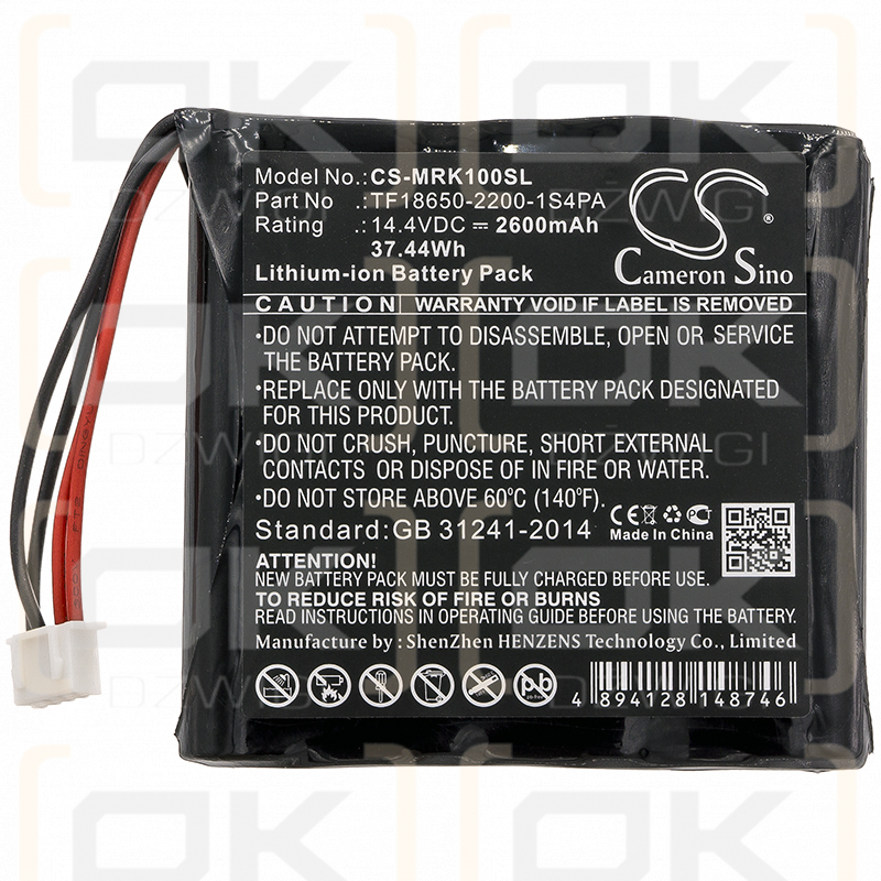 Marshall Kilburn / TF18650-2200-1S4PA 2600mAh Li-ion 14.4V (Cameron Sino)