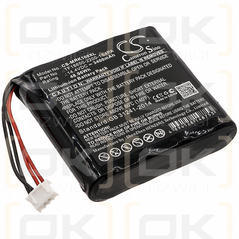 Marshall Kilburn / TF18650-2200-1S4PA 3400mAh Li-ion 14.4V (Cameron Sino)