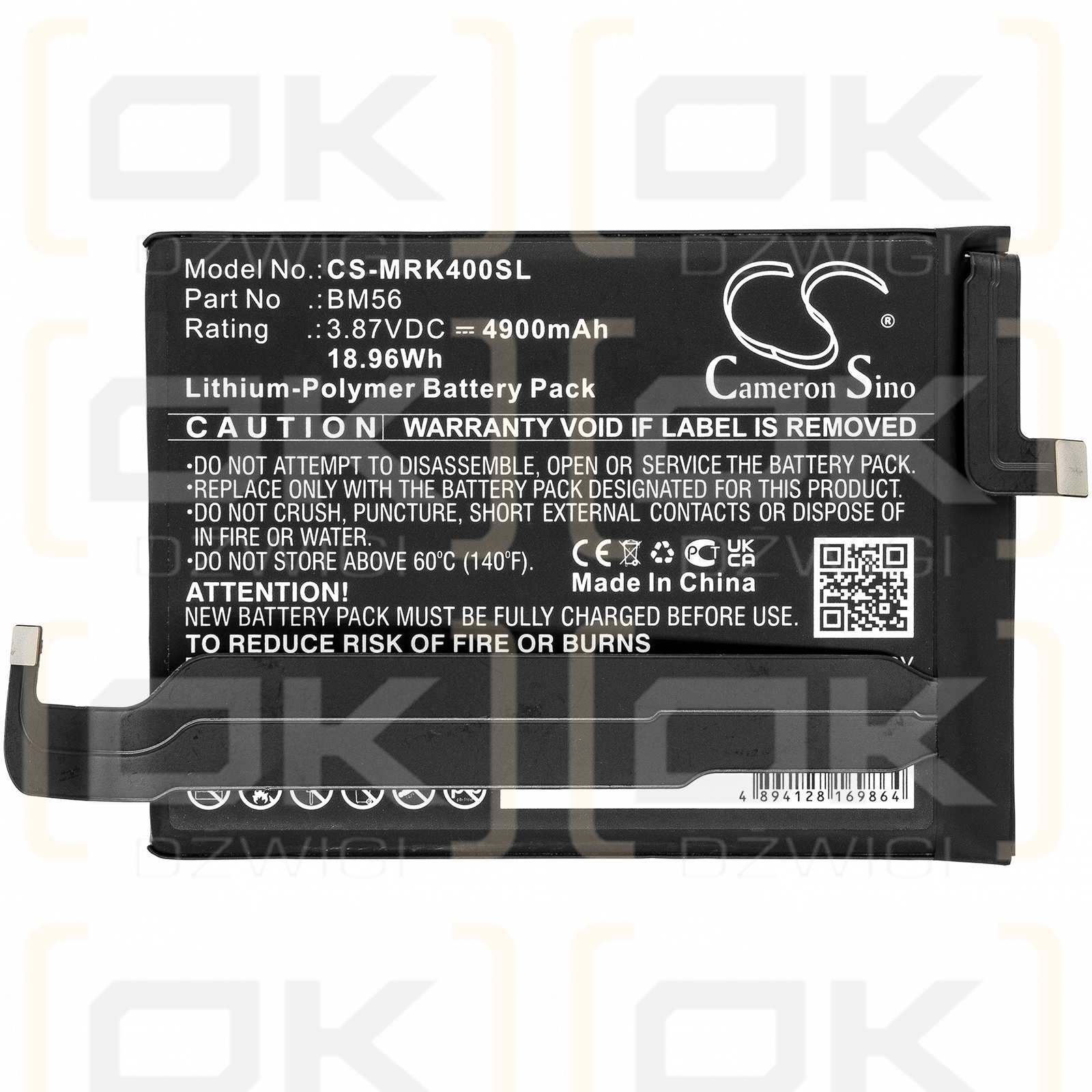 Redmi M2104K10C / BM56 4900mAh Li-Polymer 3.87V (Cameron Sino)