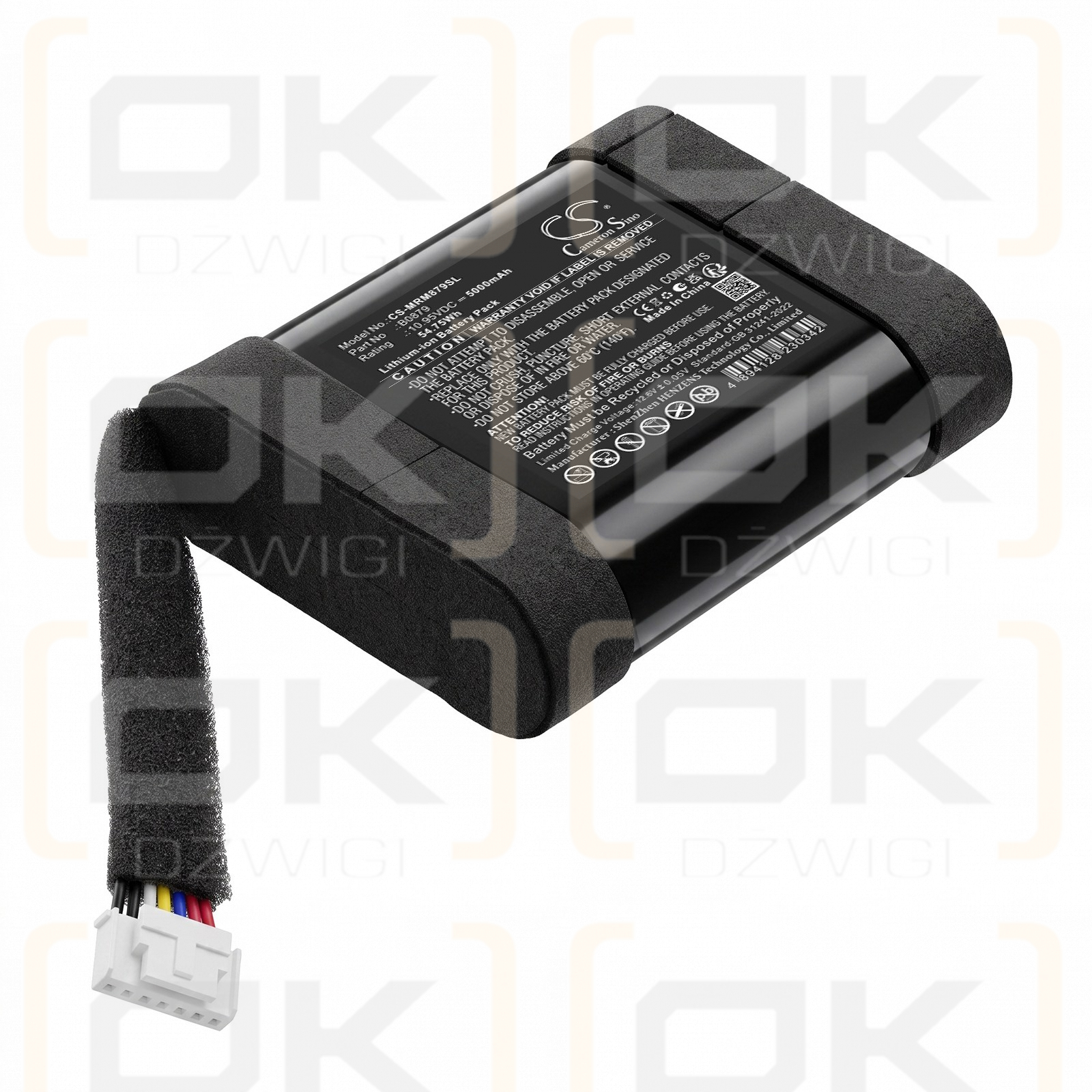 Replacement Battery for Marshall Middleton II / B0879 5000 mAh Li-ion 10.95 V (Cameron Sino)
