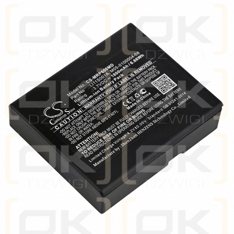 Mindray PM60 / LI11S001A 1800mAh Li-ion 3.7V (Cameron Sino)