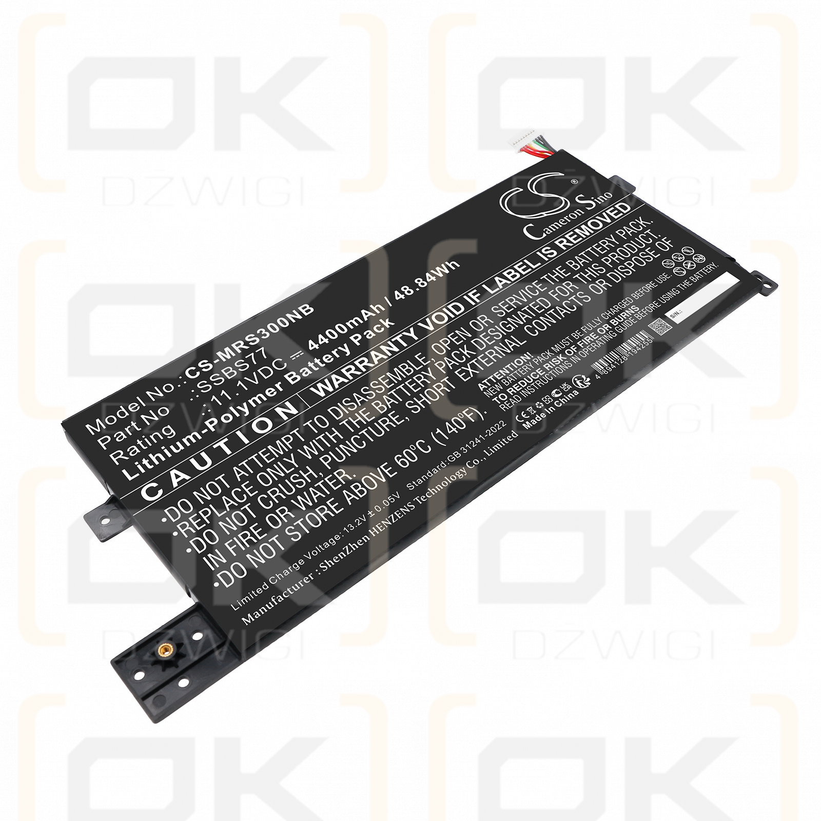 Mechrevo S3 Pro / SSBS77 4400 mAh Li-ion 11,1 V (Cameron Sino)