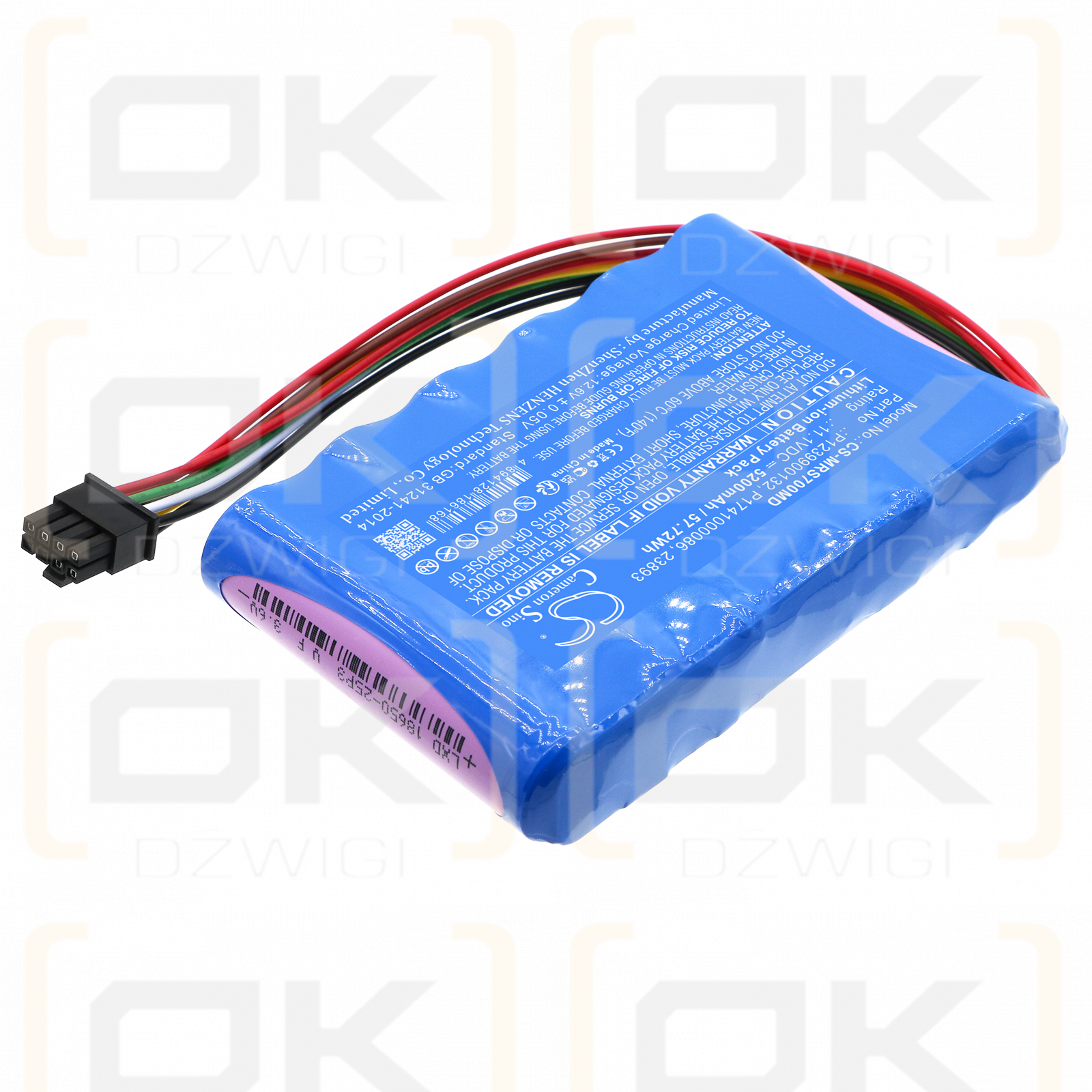 Masimo Root-Überwachungsplattform / P1239900132 5200 mAh Li-Ion 11,1 V (Cameron Sino)