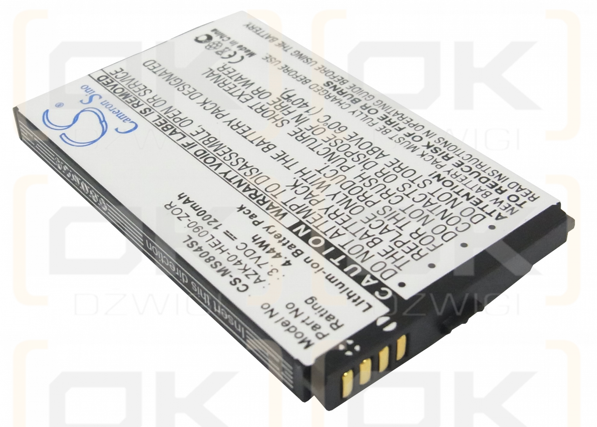 Gigabyte Helen / AZK40-HEL090-ZOR 1200mAh Li-ion 3.7V (Cameron Sino)