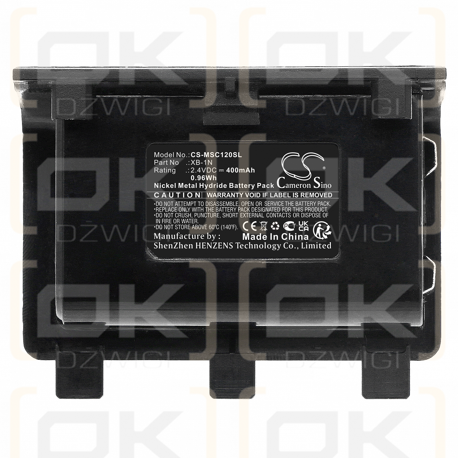 Controlador Microsoft Xbox One Elite / XB-1N 400mAh Ni-MH 2.4V (Cameron Sino)