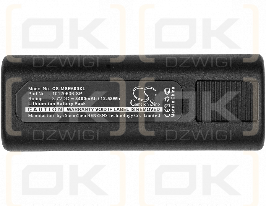 MSA E6000 TIC / 10120606-SP 3400 mAh Li-Ion 3,7 V (Cameron Sino)